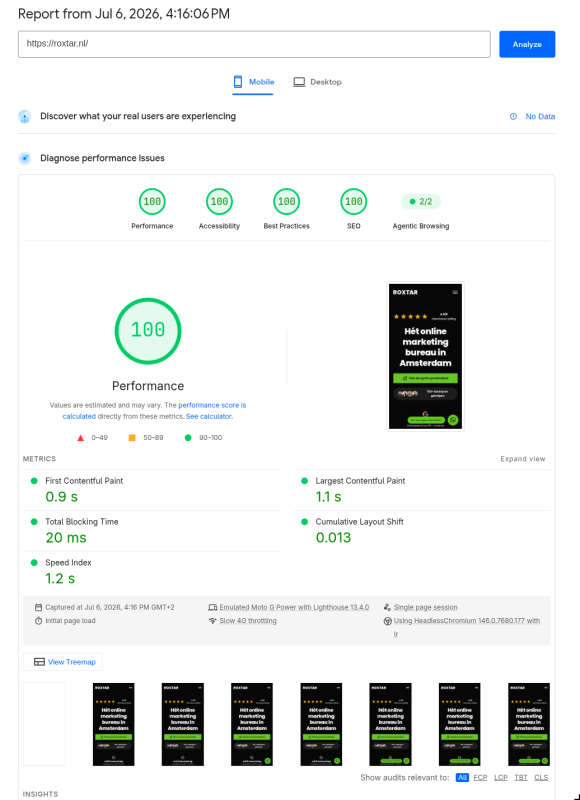 Pagespeed Roxtar