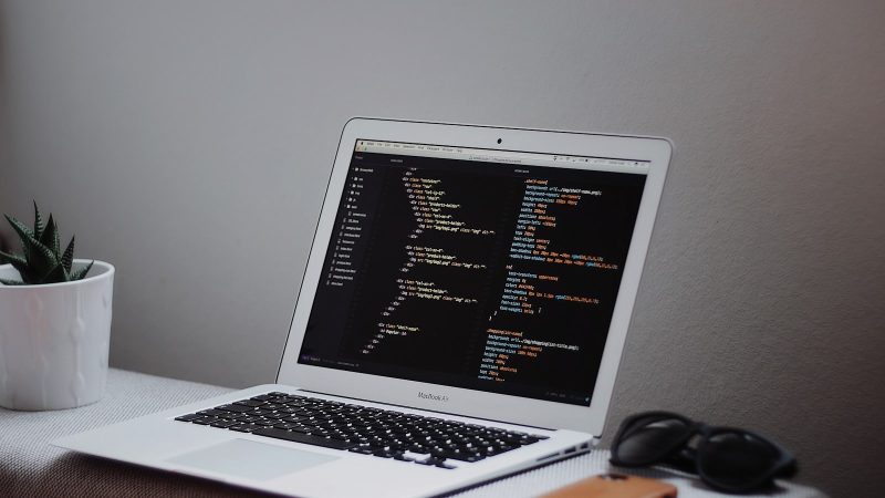 Have a WordPress website made - laptop showing a website in progress