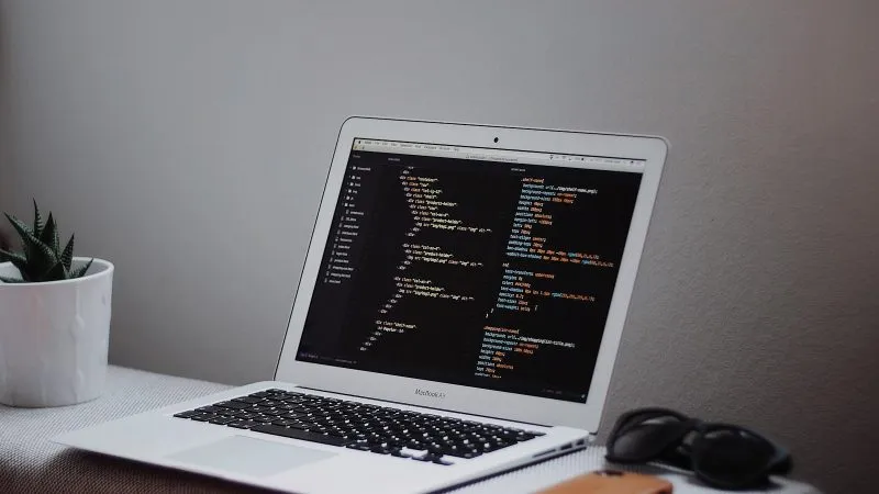 Have a WordPress website made - laptop showing a website in progress